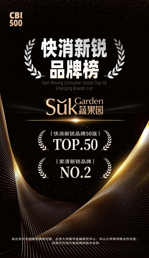 快消新锐品牌50强开元棋牌蔬果园荣登(图2) 快消新锐品牌50强开元棋牌蔬果园荣登(图2)